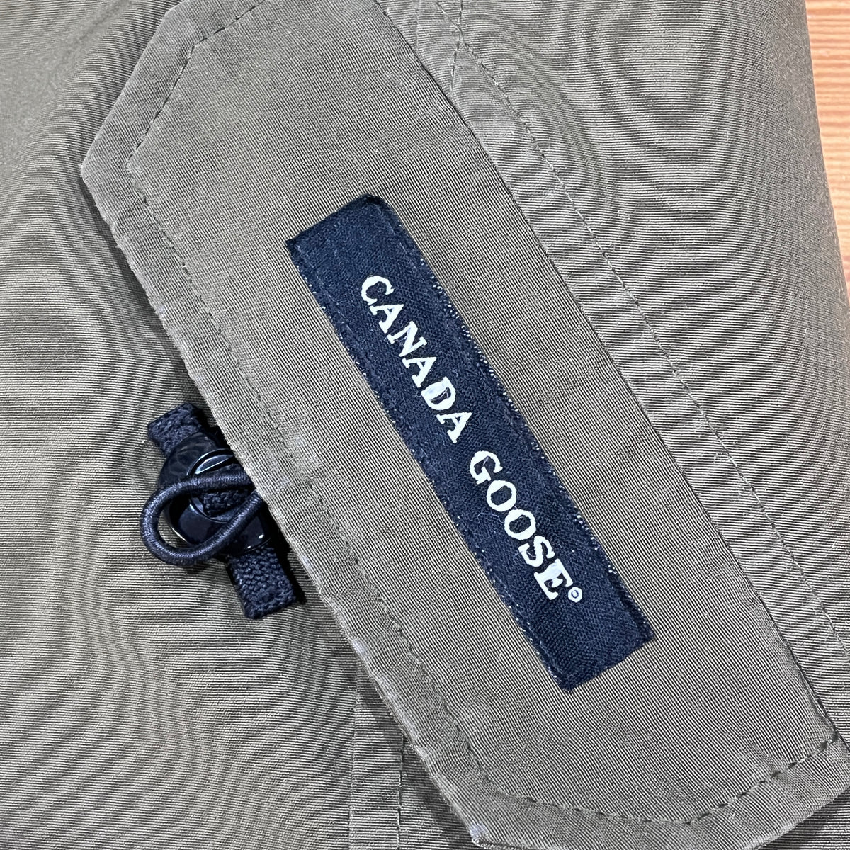 Canada Goose Olive Fur Trim Long Parka Size XS