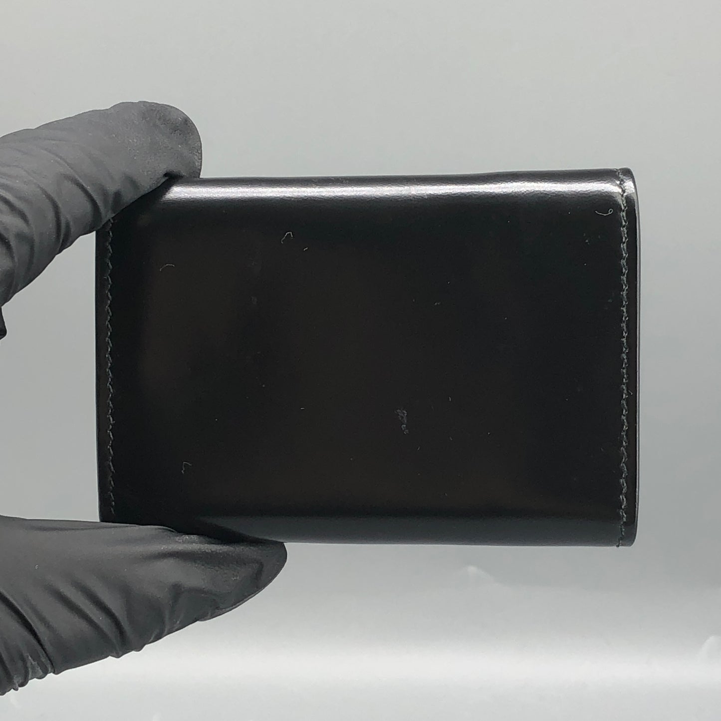 Balenciaga Black Smooth Leather Short Wallet