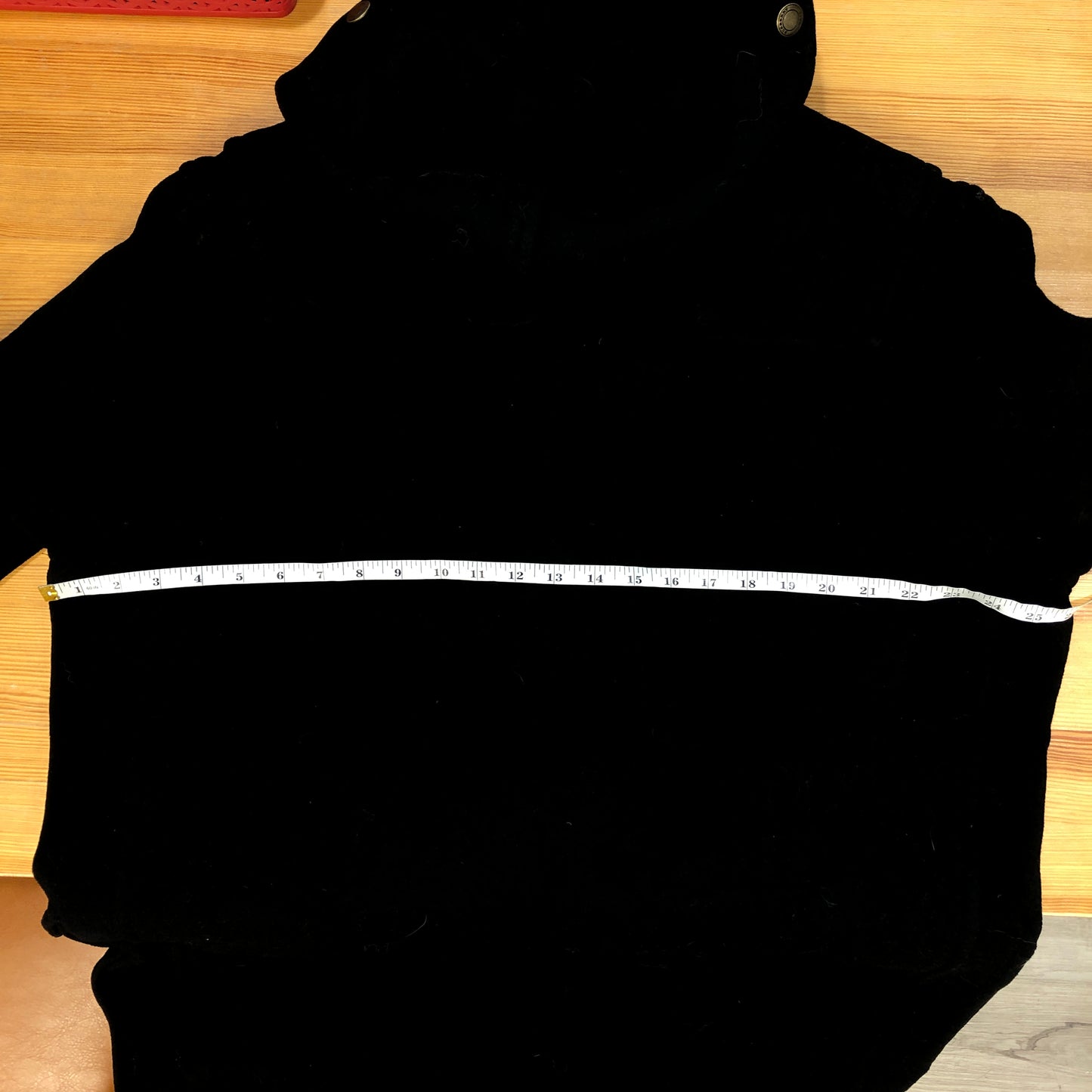 Burberry Black Wool Duffle Coat Size XL