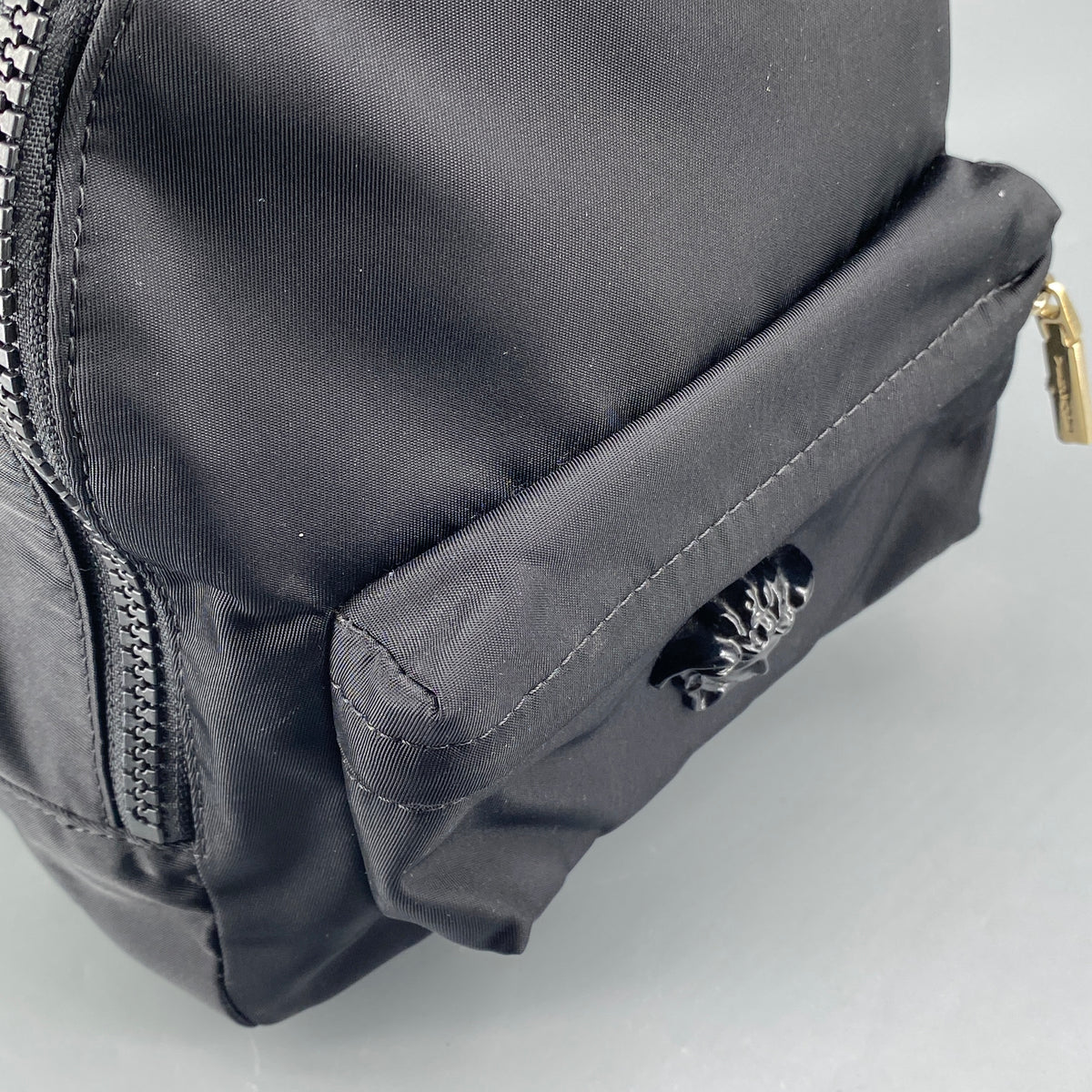 Versace Medusa Logo Mini Backpack Black Nylon