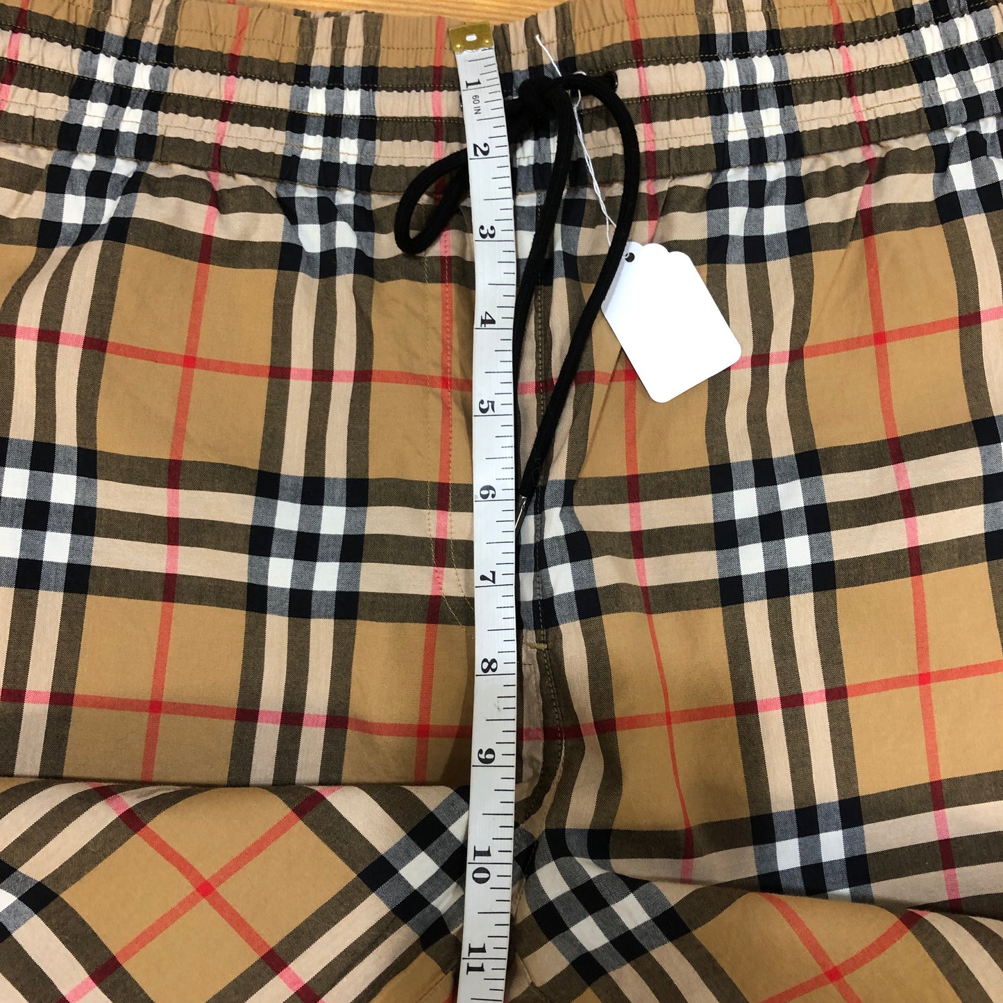 Burberry Classic Nova Check Straight Leg Trousers Size US6