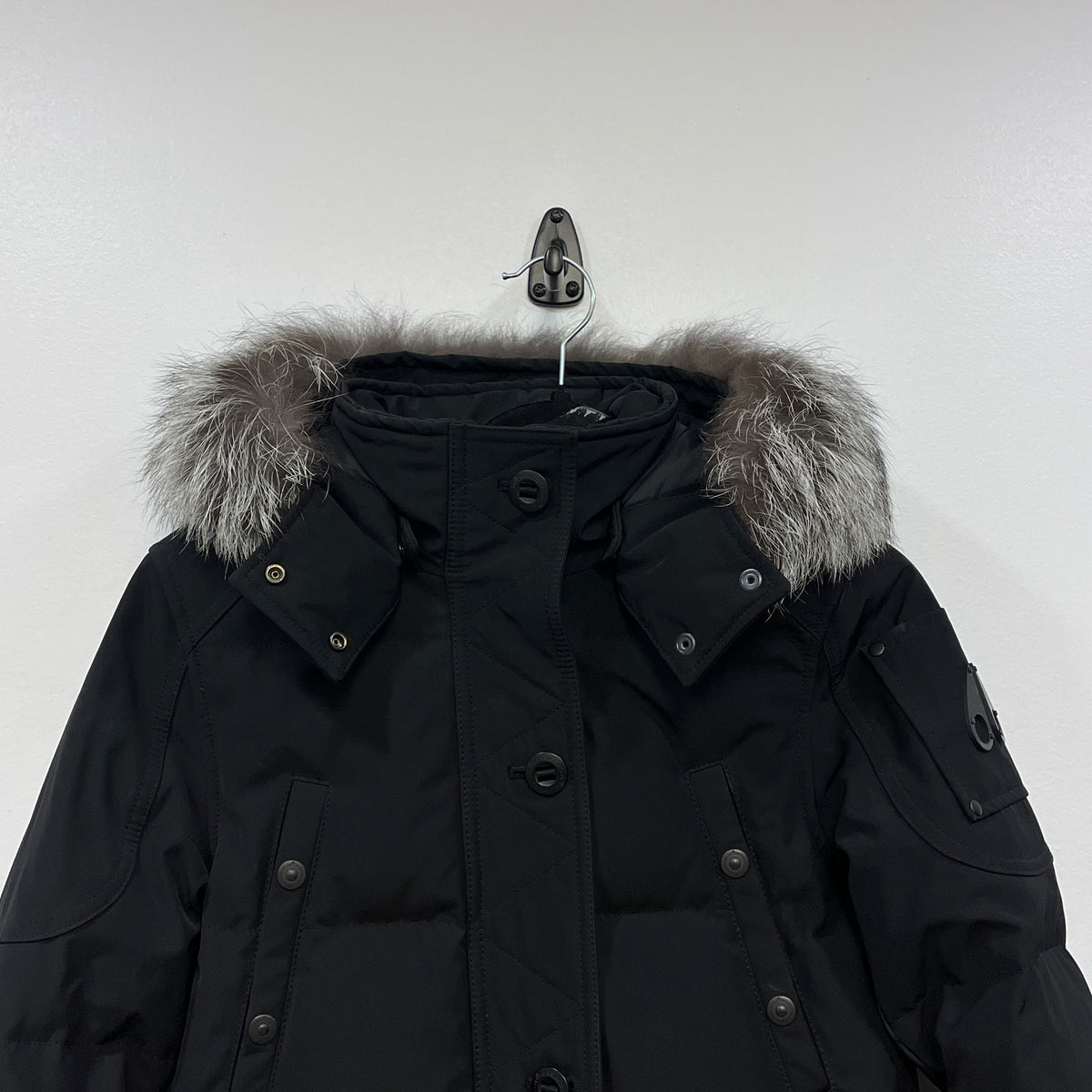 Moose Knuckle Black Parka  Size  S