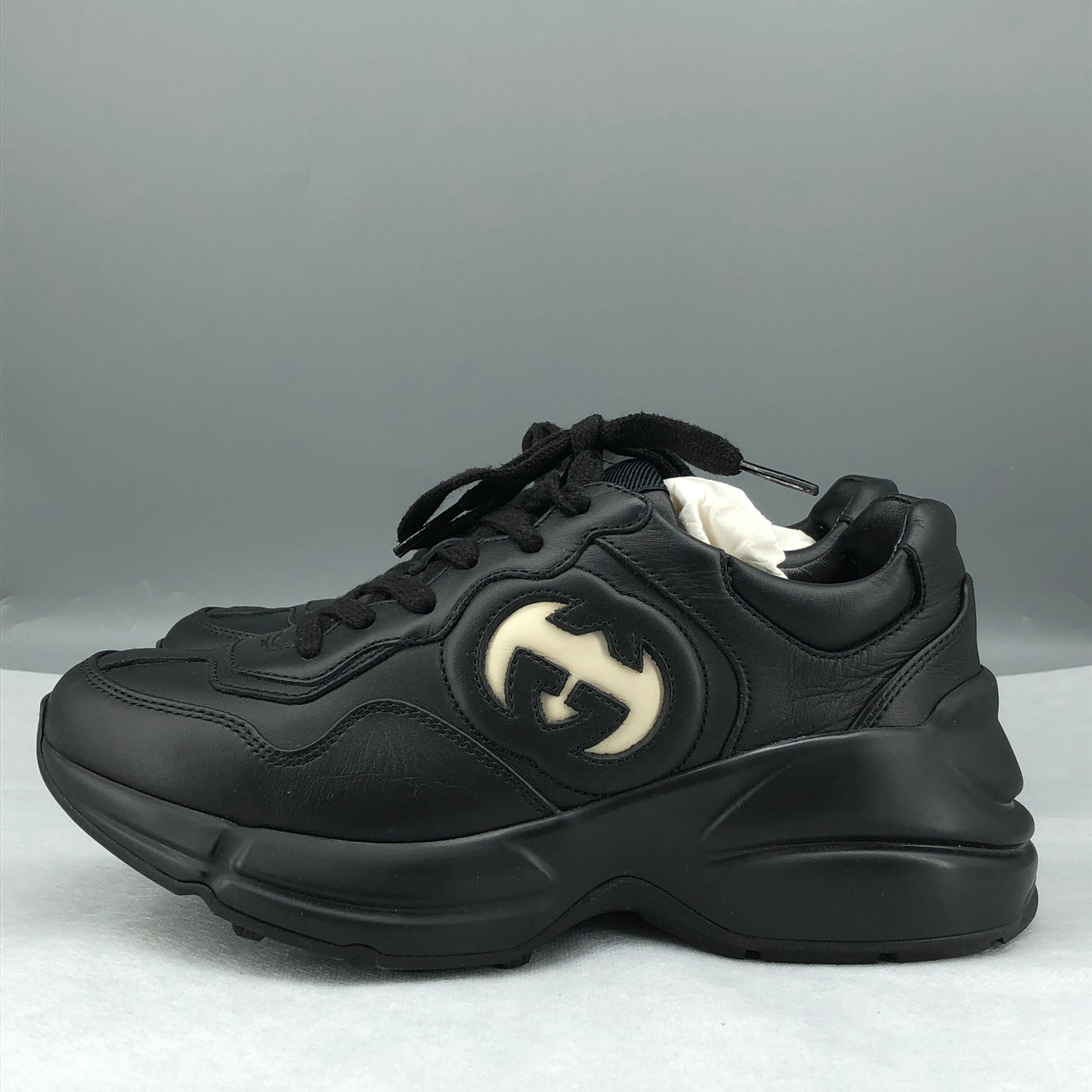 Gucci Interlocking G Sneakers Size 35 Black