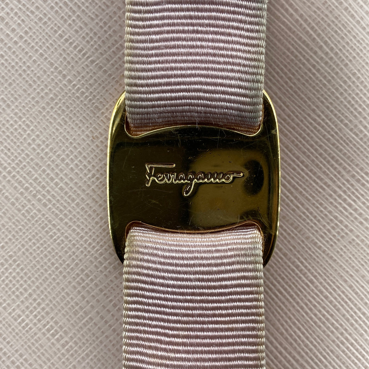 Salvatore Ferragamo Vara Bow Chain Shoulder Bag Blush Pink