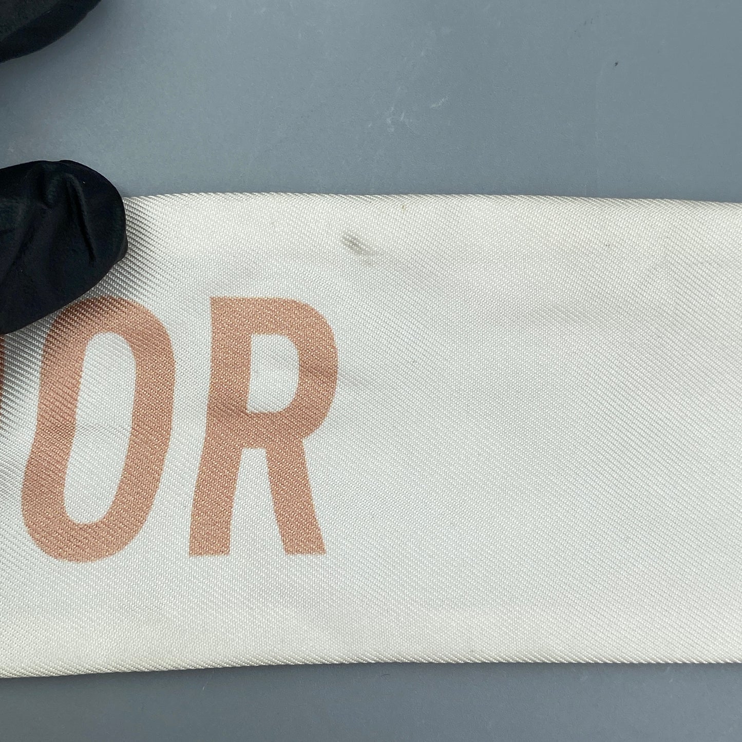 Christian Dior Twilly Silk Scarf Cream/Nude