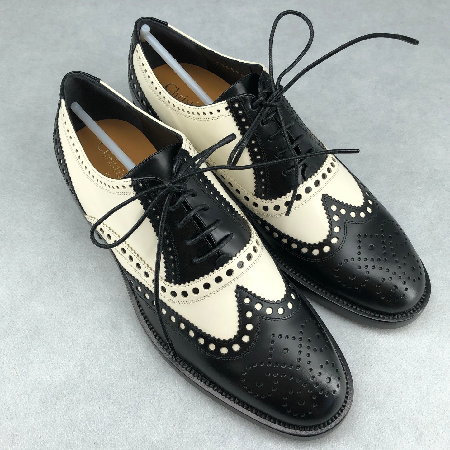 Christian Dior Women's Spectator Oxford Brogues 36.5 White/Black