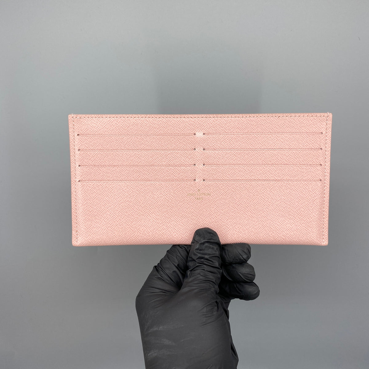 Louis Vuitton Damier Azur Pochette Felicie Chain Wallet Rose Ballerine