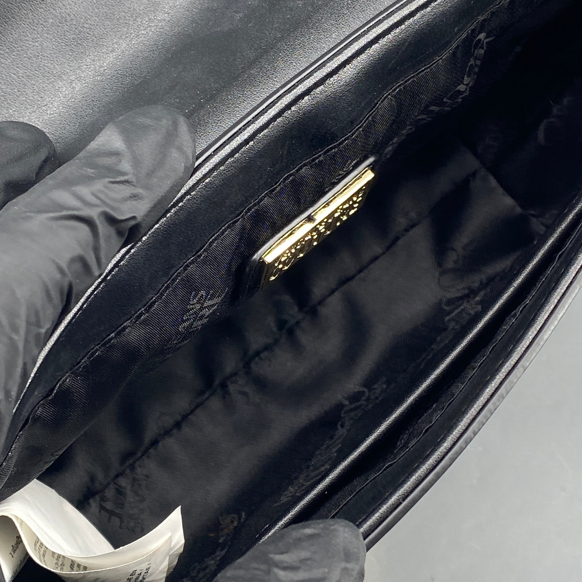 Versace Jeans Couture black saddle shoulder bag
