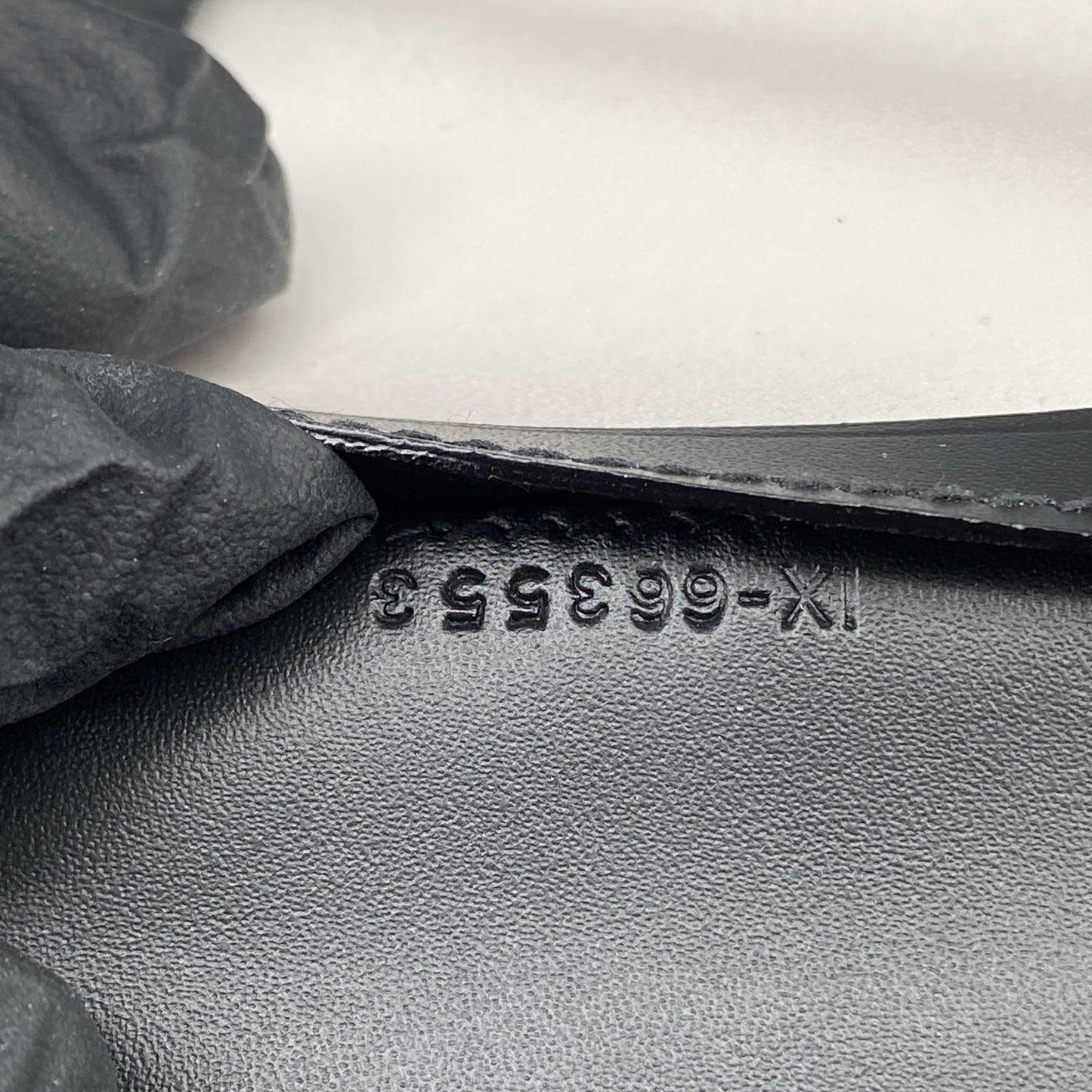 Ferragamo Black Embossed Gancini Bi-fold Card Wallet