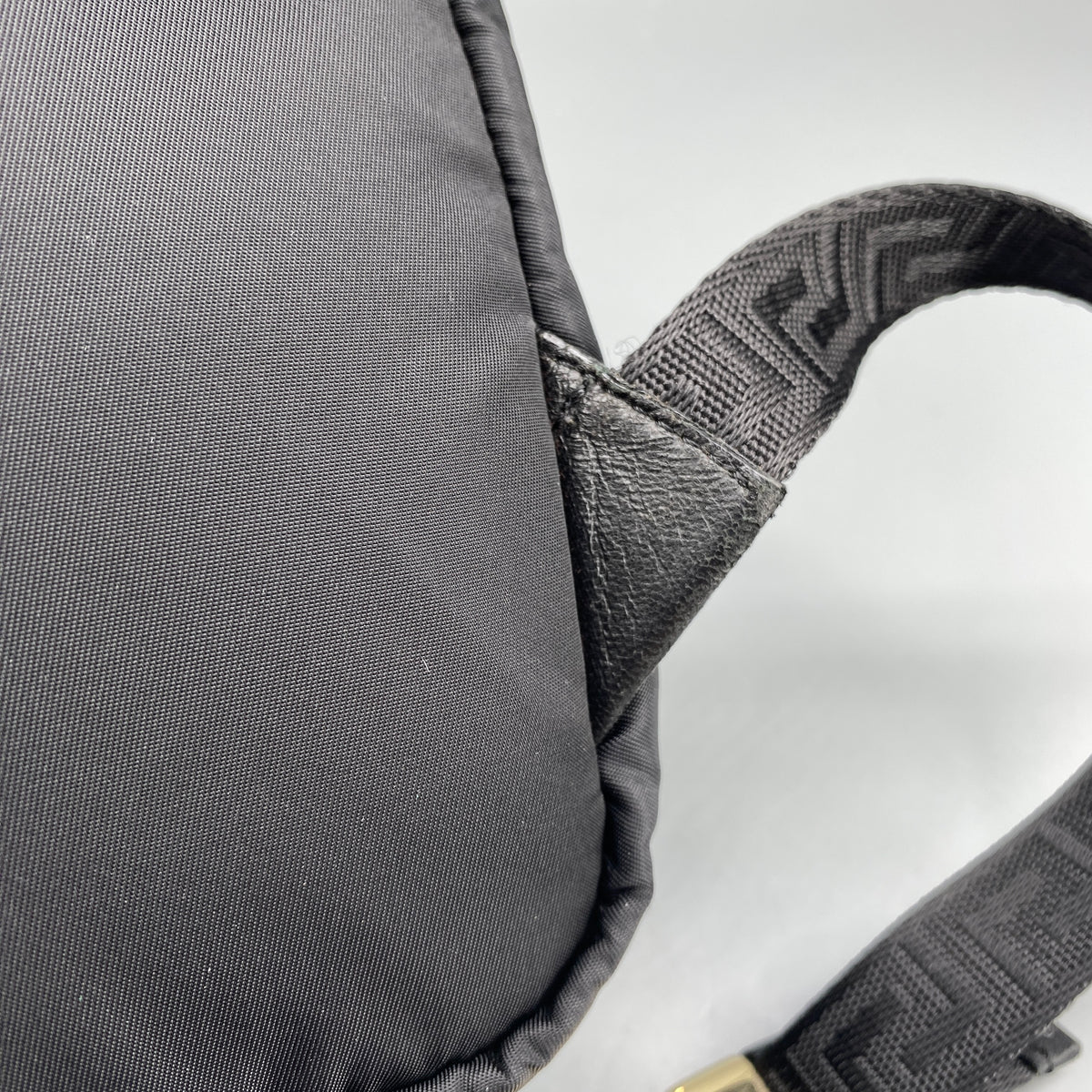 Versace Medusa Logo Mini Backpack Black Nylon