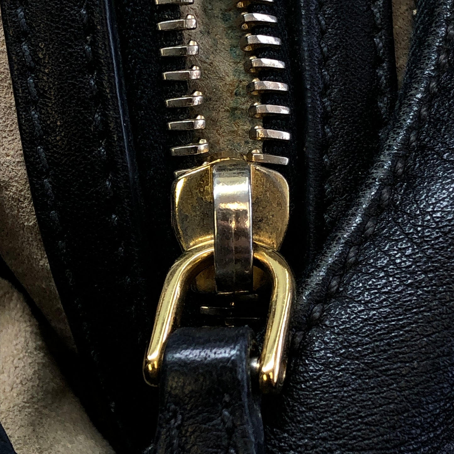 Prada Black Leather Hobo Bag