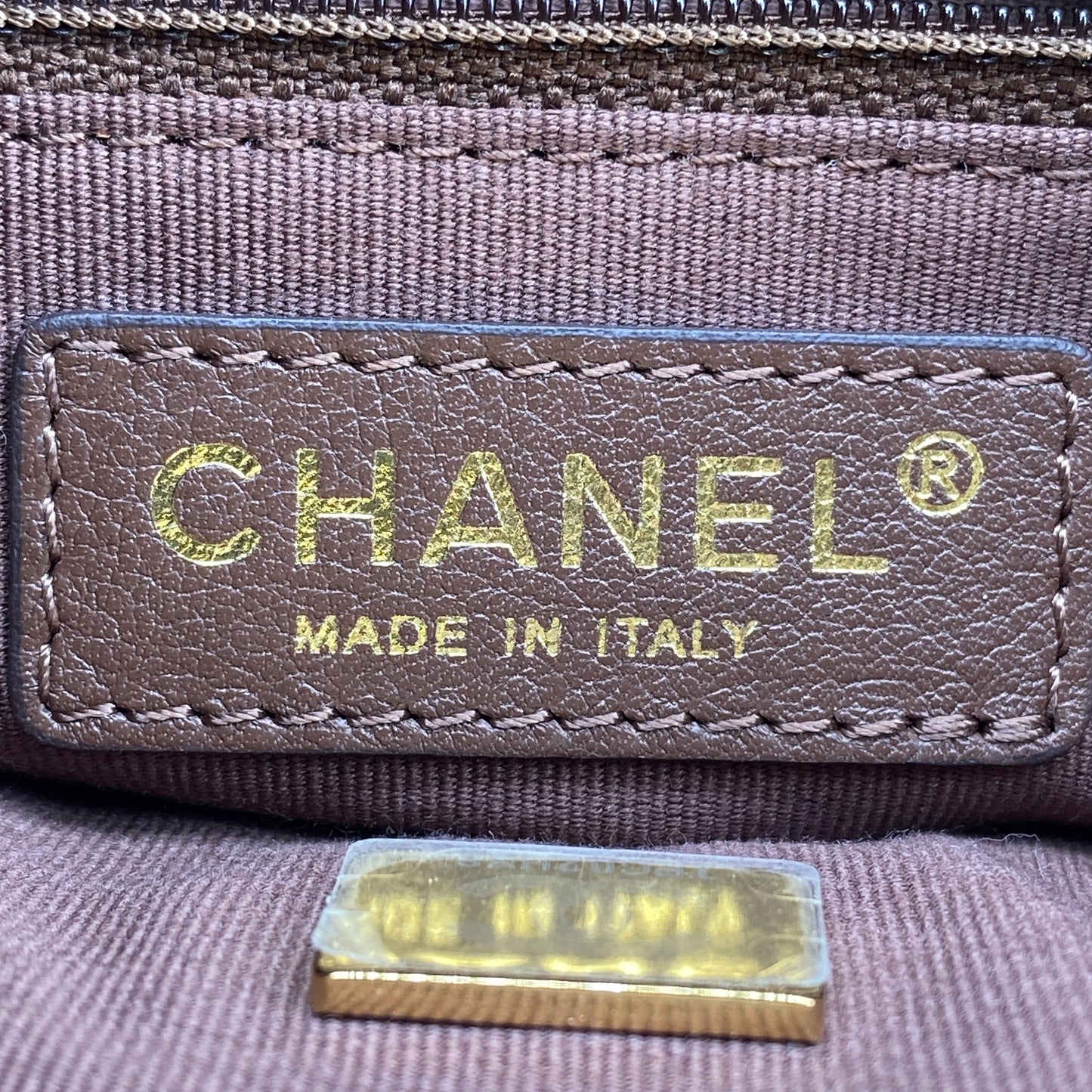Chanel 23A Deep Brown Quilted Leather Mini Bucket Bag