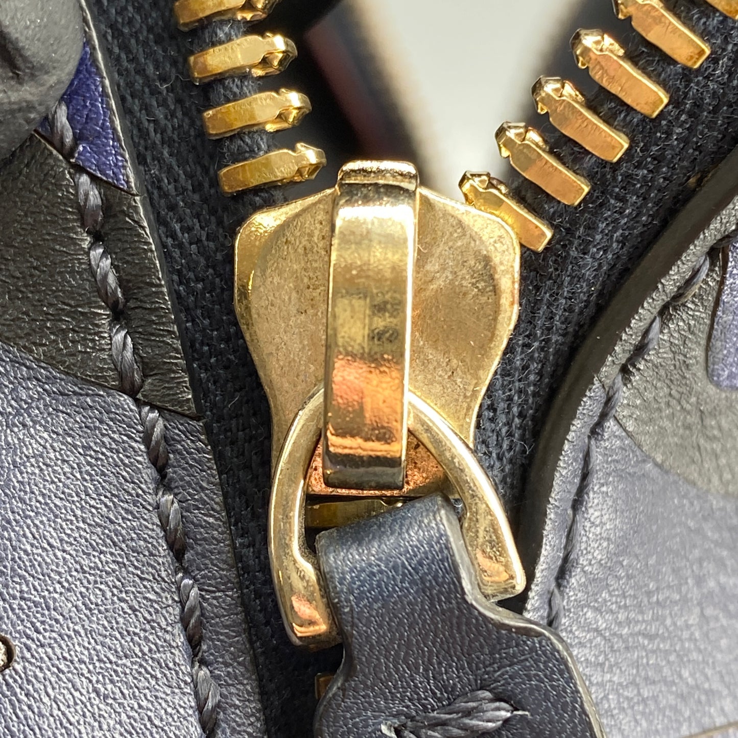 Valentino Navy Leather Backpack