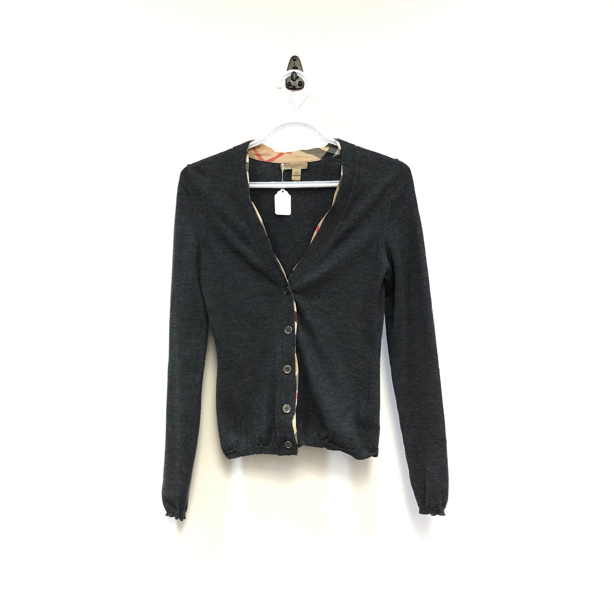 Burberry Deep Grey Cardigan Size S