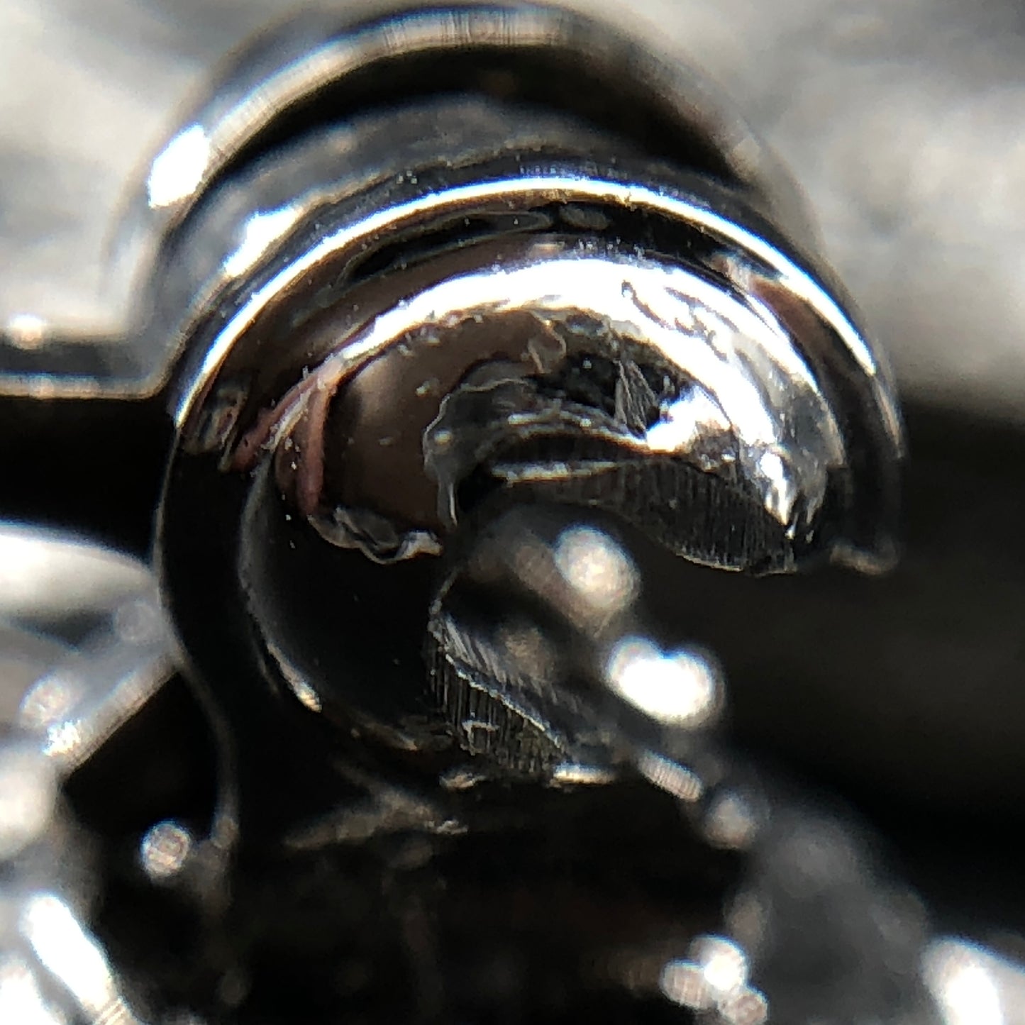 Chanel Silver-Tone Crystal CC Logo Brooch