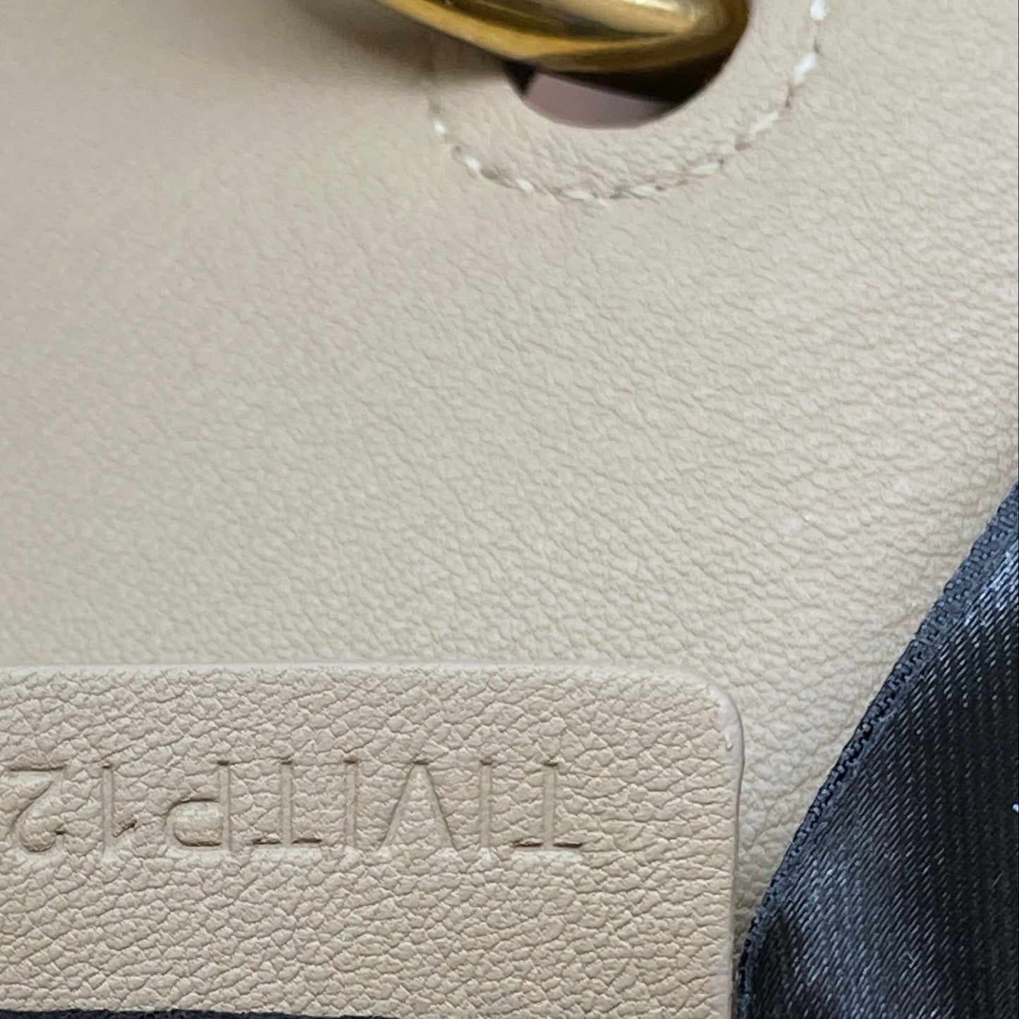 Burberry Beige Leather Top Handle Crossbody Bag