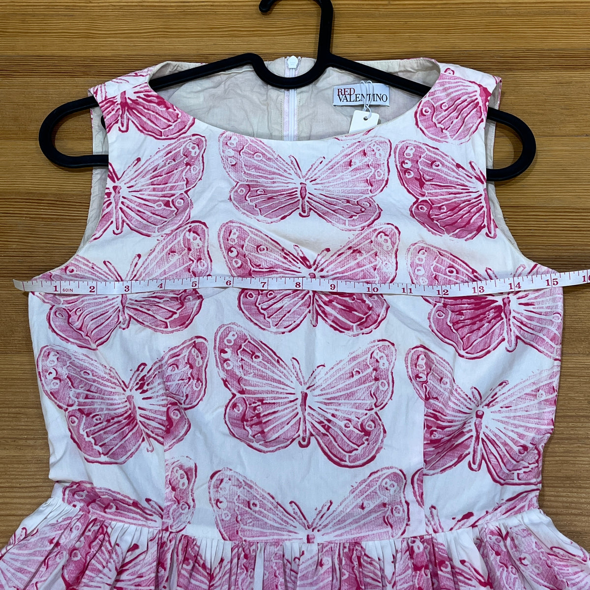 Red Valentino Sleeveless Dress size 38 pink white print