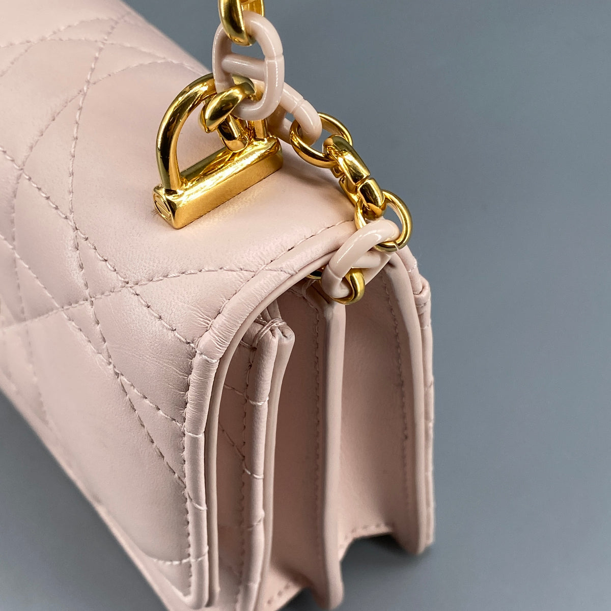Christian Dior Miss Caro Mini Bag Powder Pink Lambskin