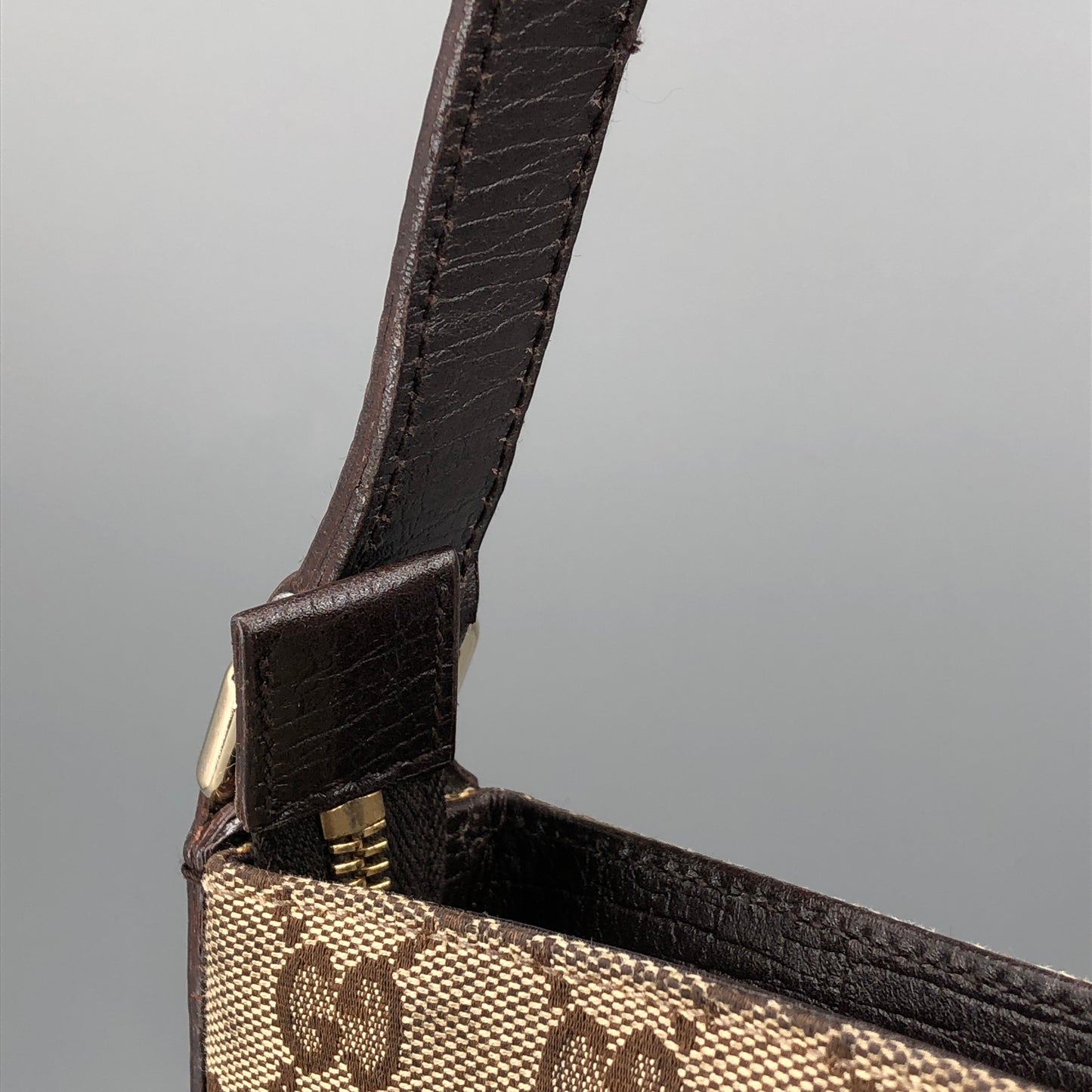 Gucci Vintage GG Canvas Crossbody Bag Brown/Beige