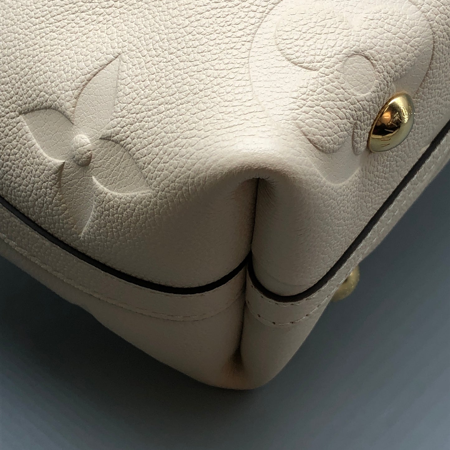 Louis Vuitton Carryall PM Monogram Empreinte Shoulder Bag Cream