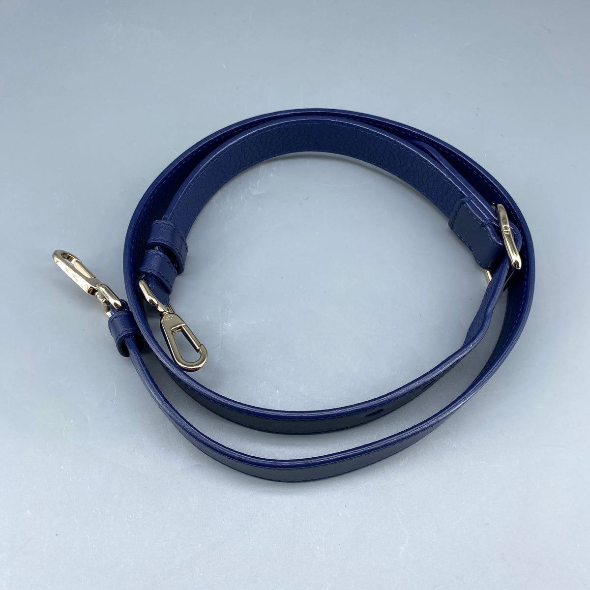 Christian Dior Diorever Navy Leather Top Handle Bag