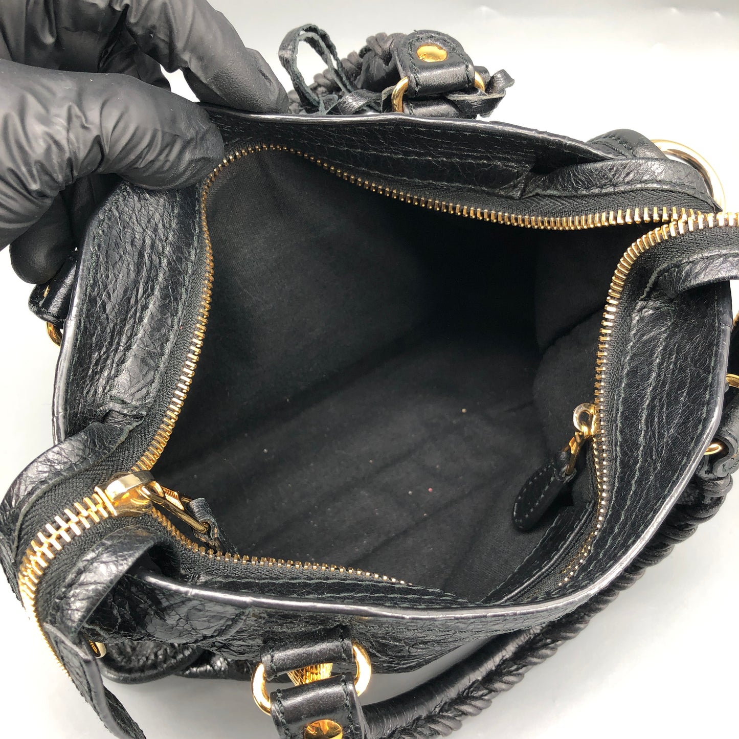 Balenciaga Black  Mini City Handbag Shoulder Bag