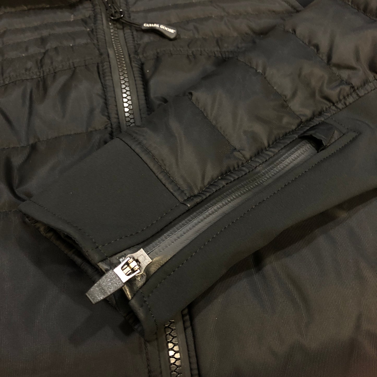 Canada Goose Black Quilted Down Puffer Jacket Size 2XS