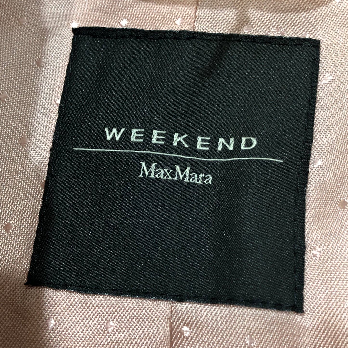 Weekend Max Mara Dusty Rose Fuzzy Textured Lapel Mid-Length Coat Size 4