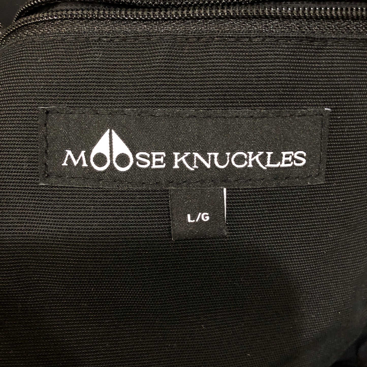 Moose Knuckles Fur-Trimmed Bomber Jacket Size L Black