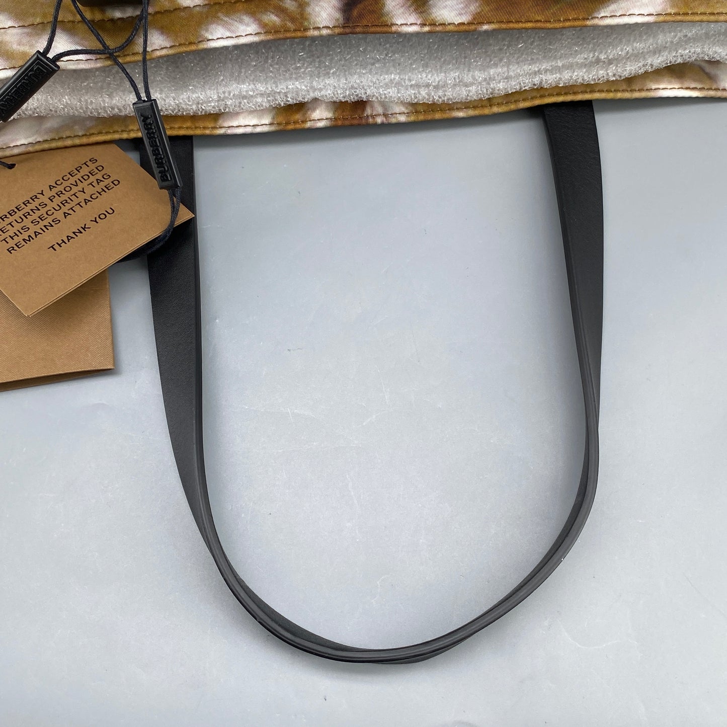 Burberry Tan Deer Print Canvas Tote Bag