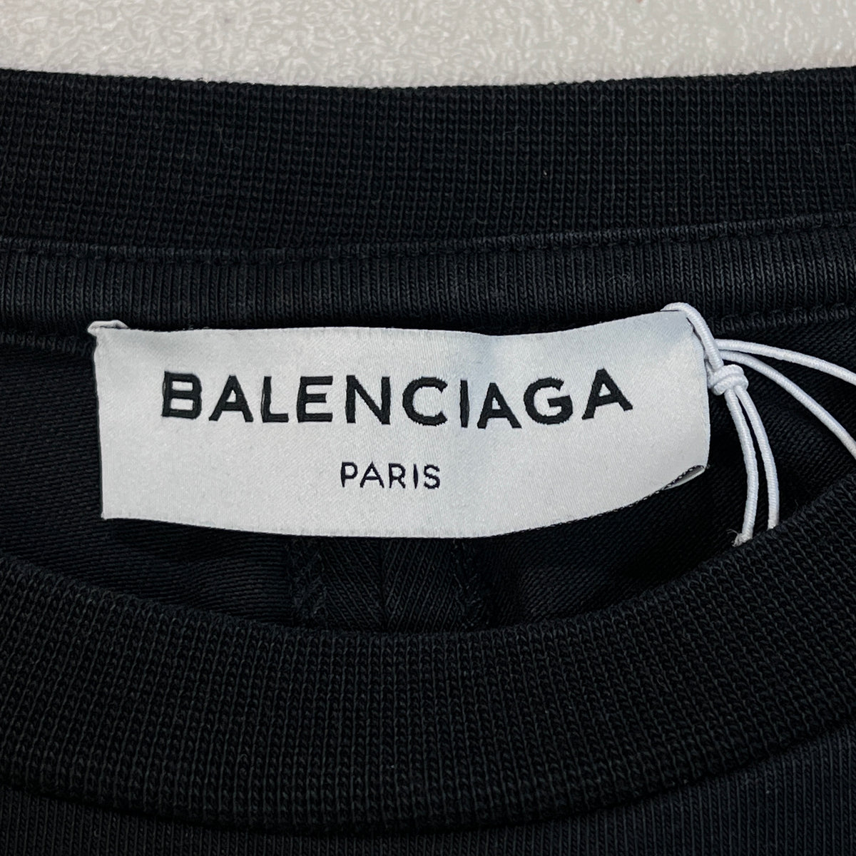 Balenciaga Black Oversized T-Shirt Dress Small Logo Size S