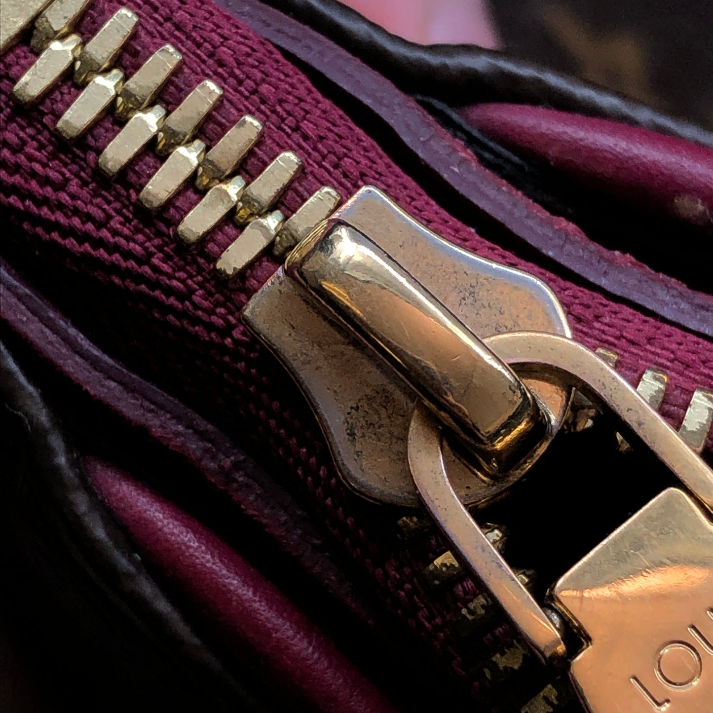Louis Vuitton Monogram Pallas MM Handbag Brown