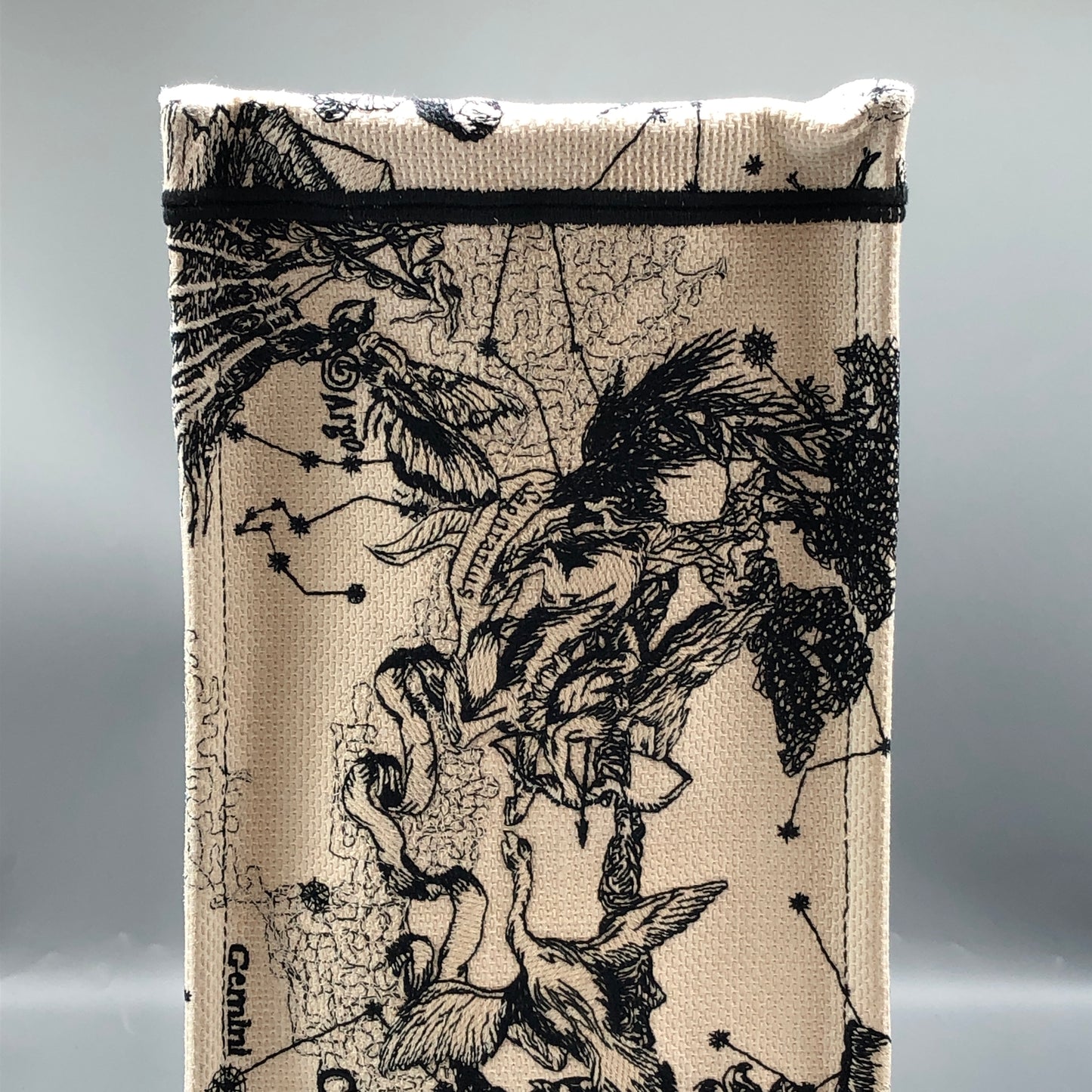 Christian Dior Book Tote Around The World Print Tote Bag White/Black