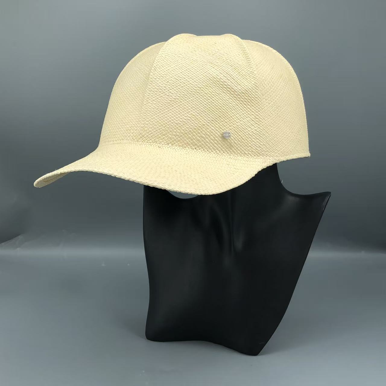 Hermes Straw Baseball Cap