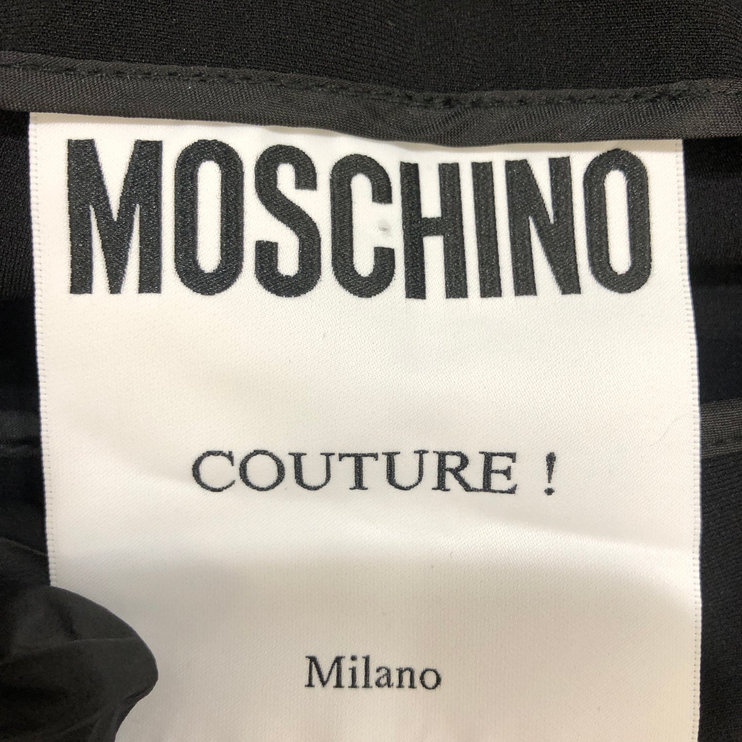 Moschino Black Slim-Fit Pants Size US 4