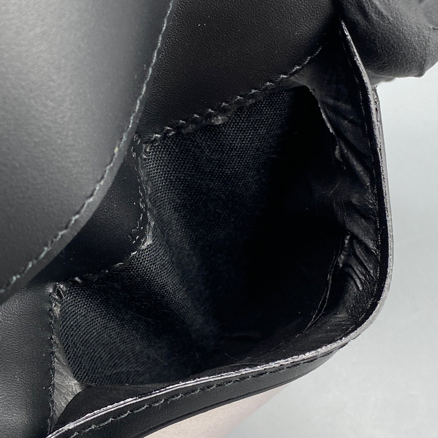 Ferragamo Black Embossed Gancini Bi-fold Card Wallet