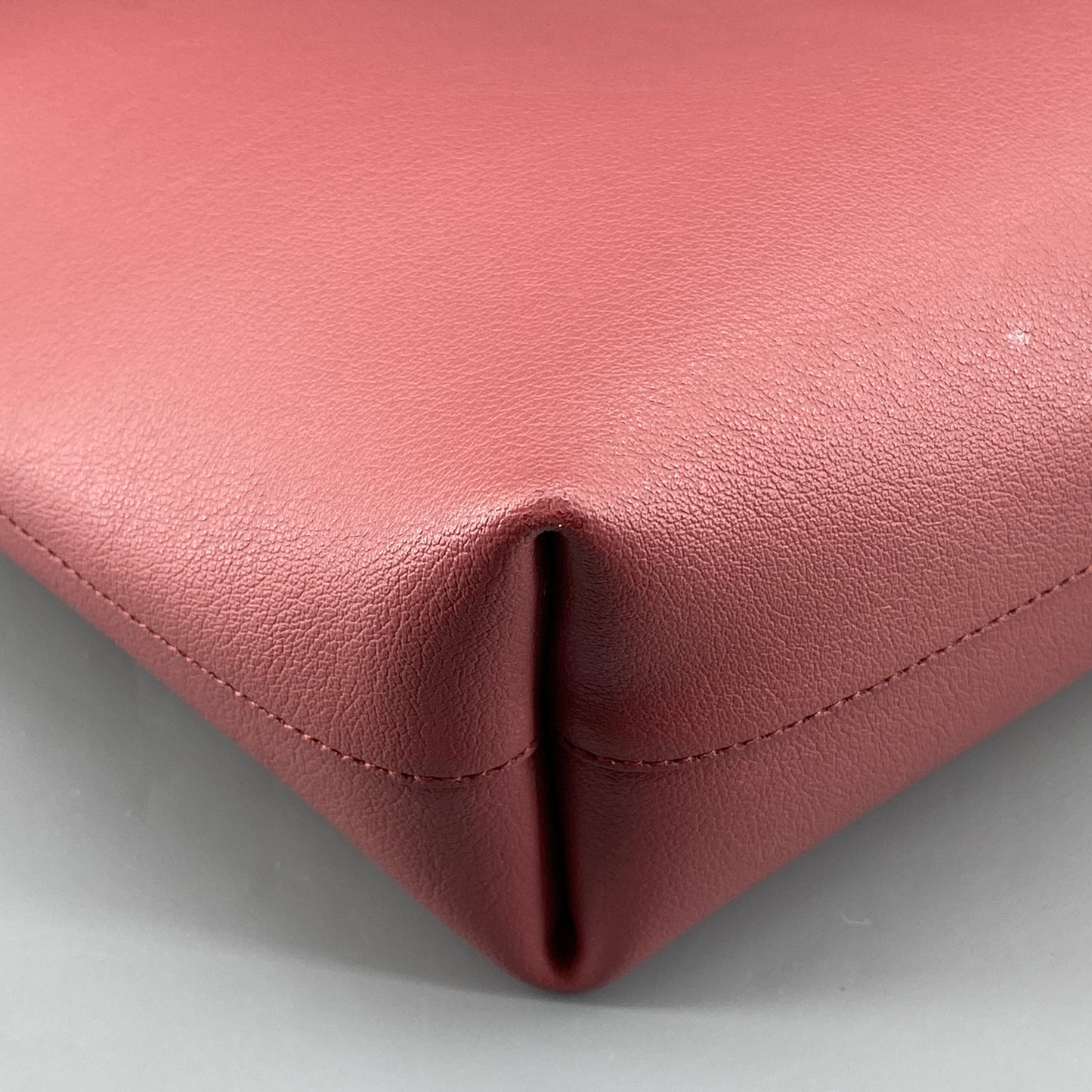 Saint Laurent Pink Calfskin Leather Shopping Tote Bag