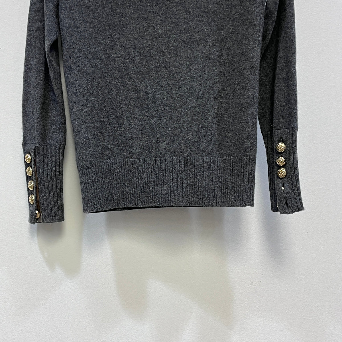 Burberry Grey Knit Sweater Size XS