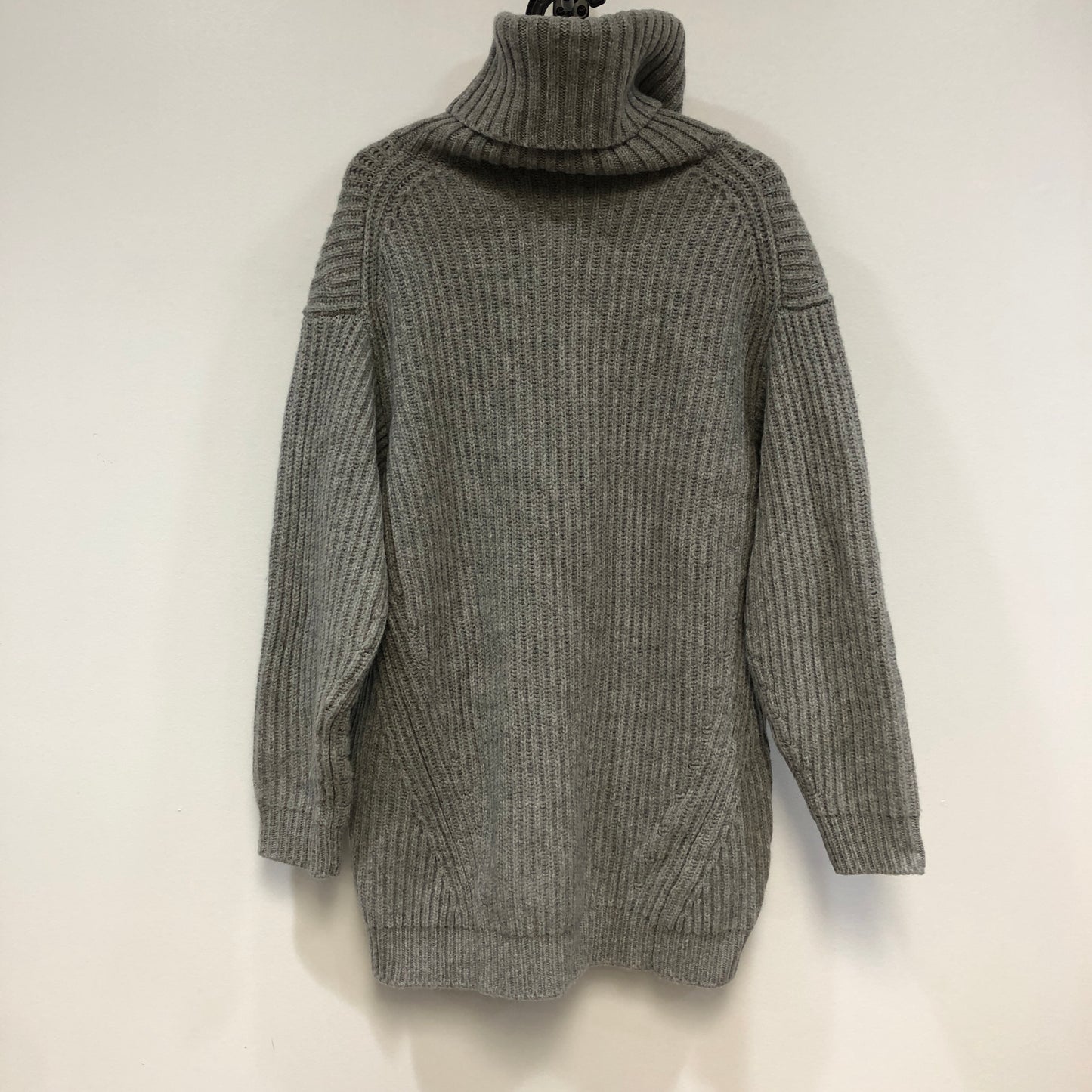 Acne Studios Grey Ribbed Knit Turtleneck Sweater Size S