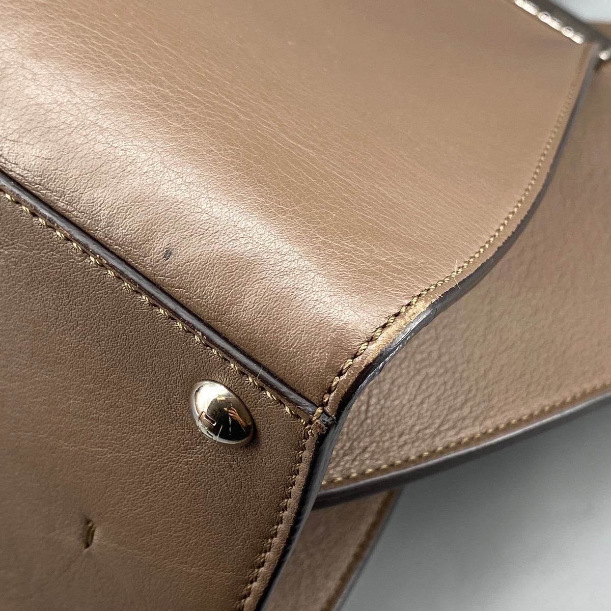 Fendi 2Jours Tote Bag Brown Leather
