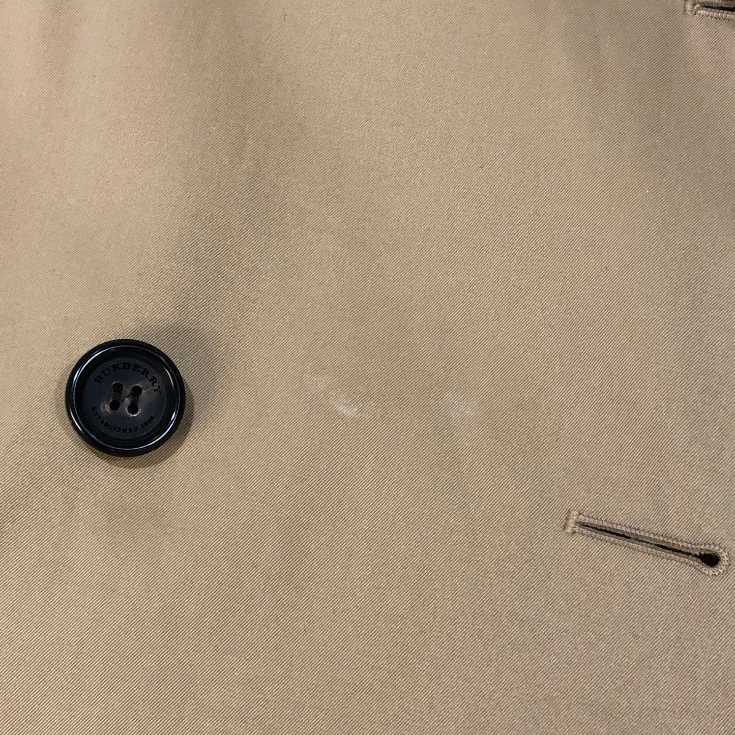 Burberry Tan Double Breasted Mid-Length Trench Coat Size 4