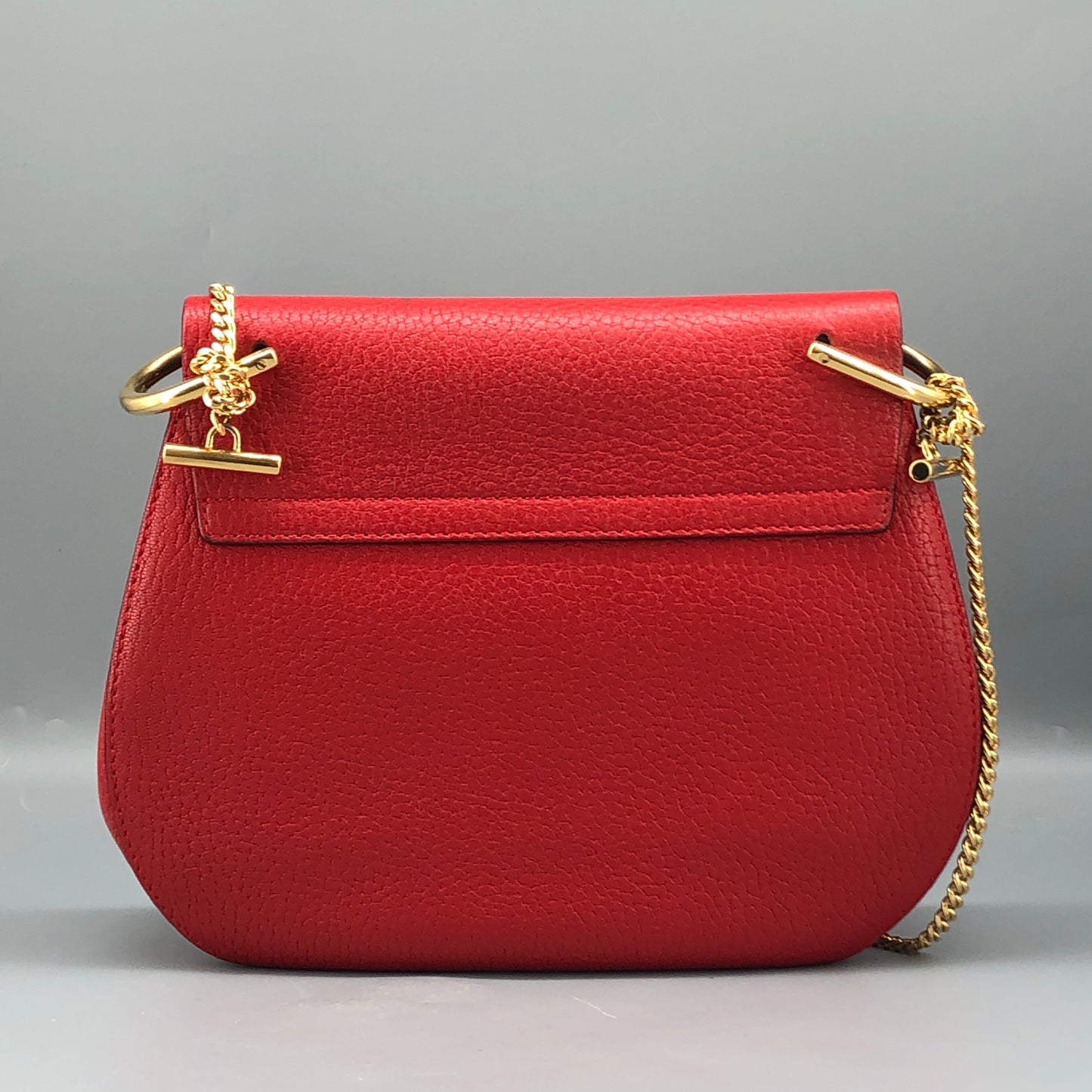 Chloe Drew Medium Leather Crossbody Bag Red