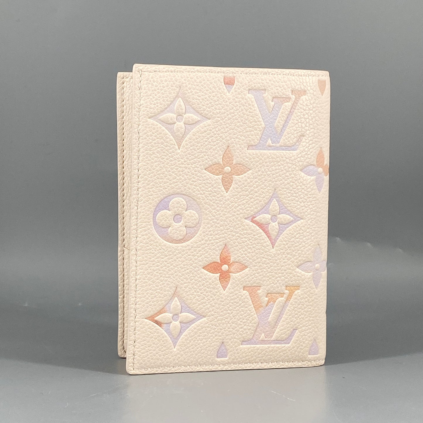 Louis Vuitton Cream Monogram Passport Holder