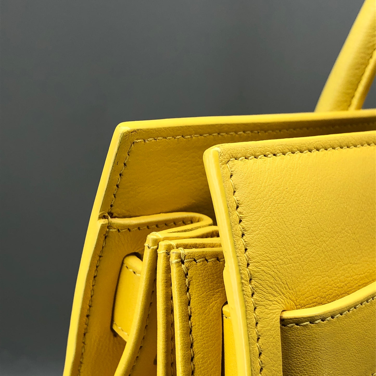 Saint Laurent Sac De Jour Yellow Leather Tote Bag