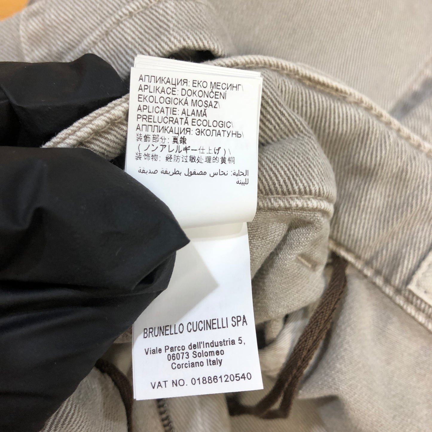 Brunello Cucinelli Grey Straight-Leg Cotton Pants Size 38