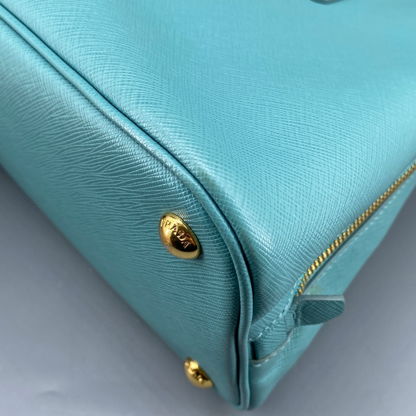 Prada Saffiano Tiffany Blue Promenade Handbag