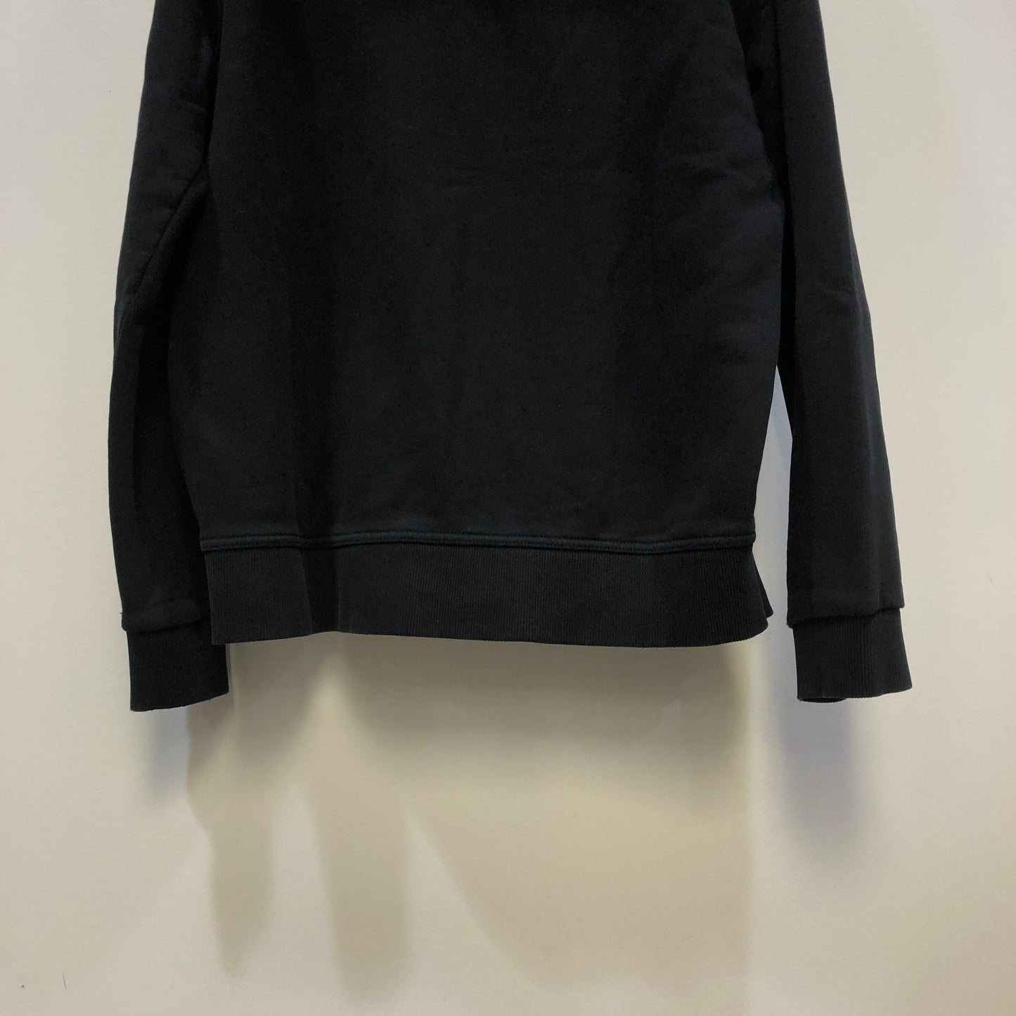 Burberry Black Full‑Zip Hoodie TB Logo Sweatshirt Size S