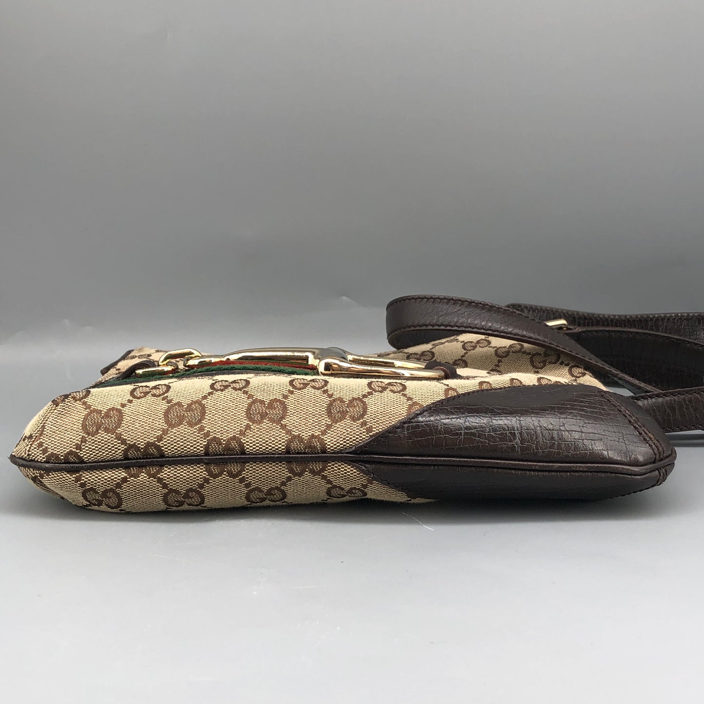 Gucci Vintage GG Canvas Crossbody Bag Brown/Beige