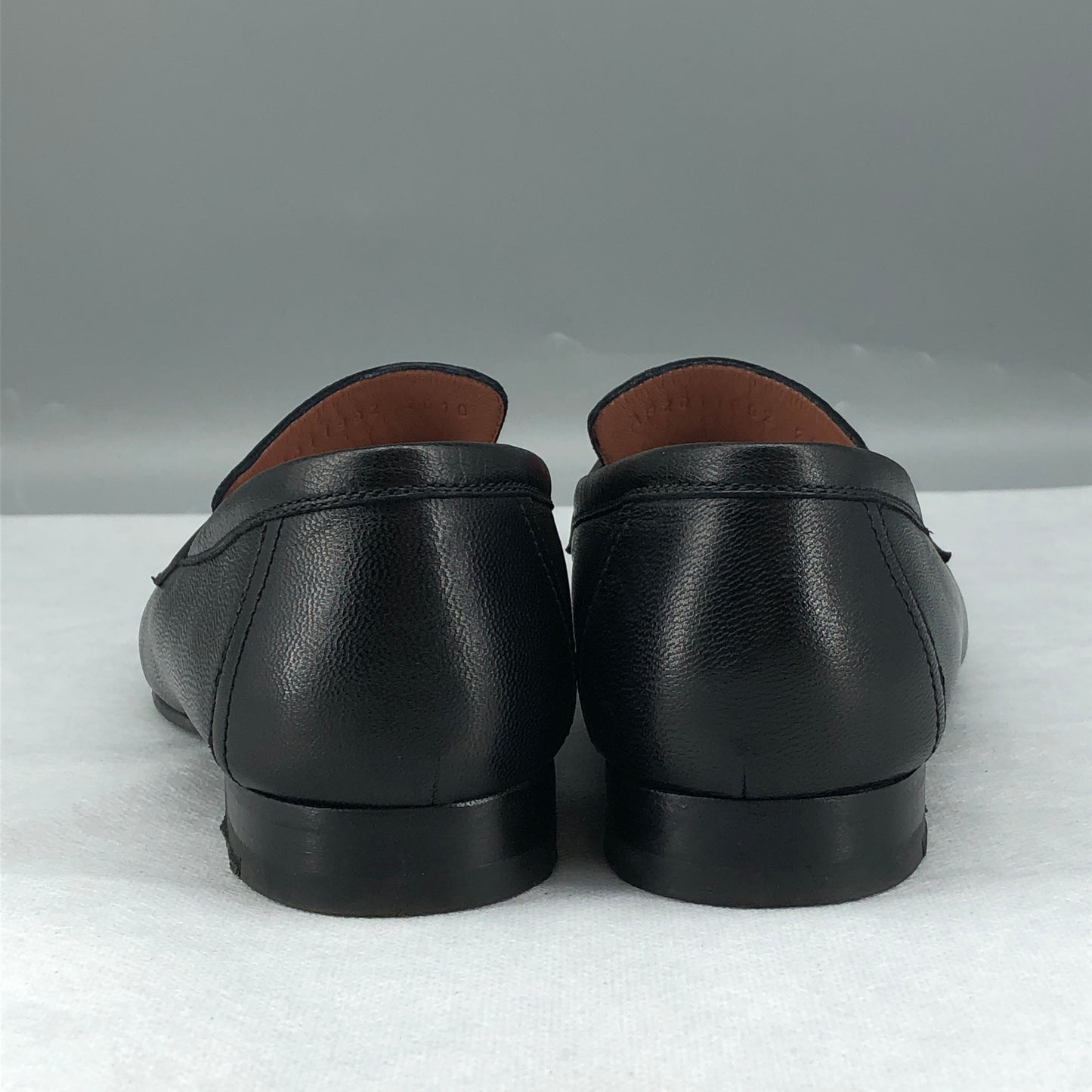 Hermes Black Leather Loafers Size 36.5