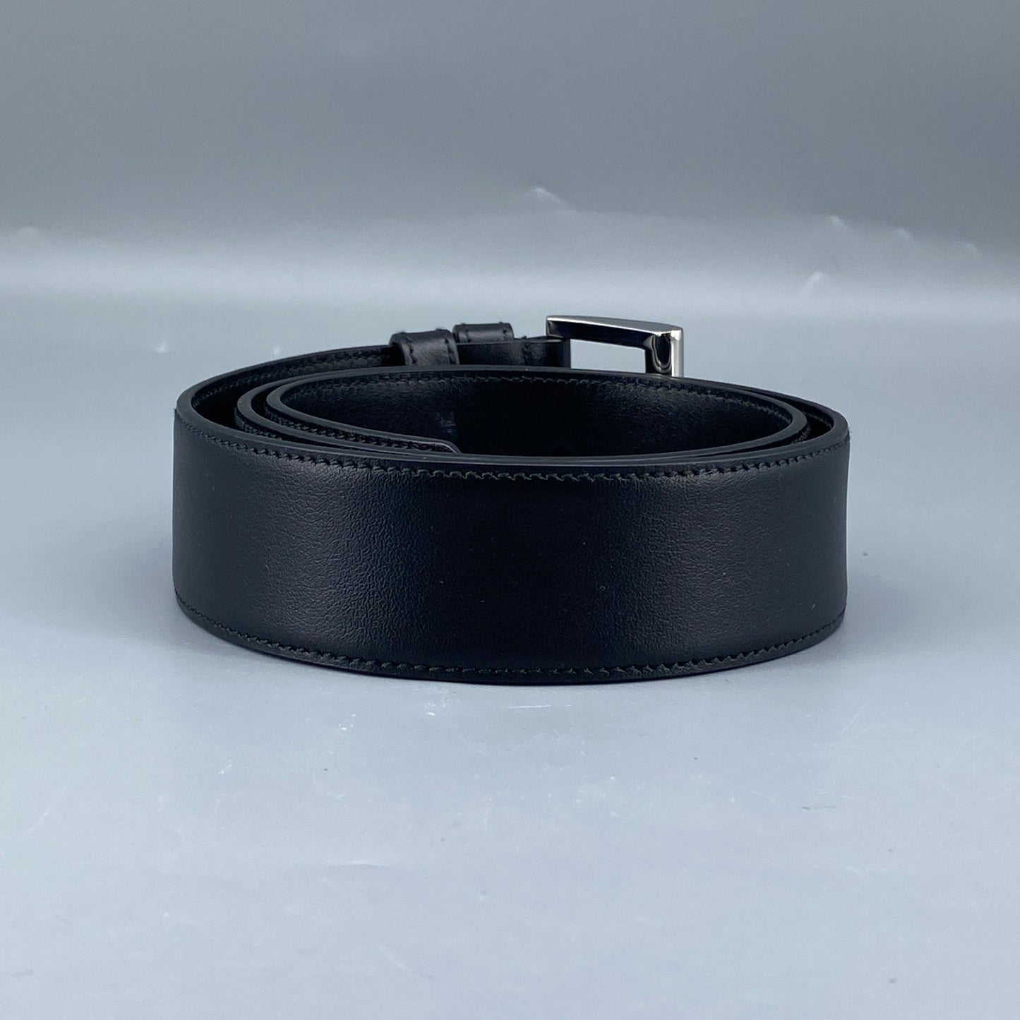 Prada Black Leather Belt 75cm